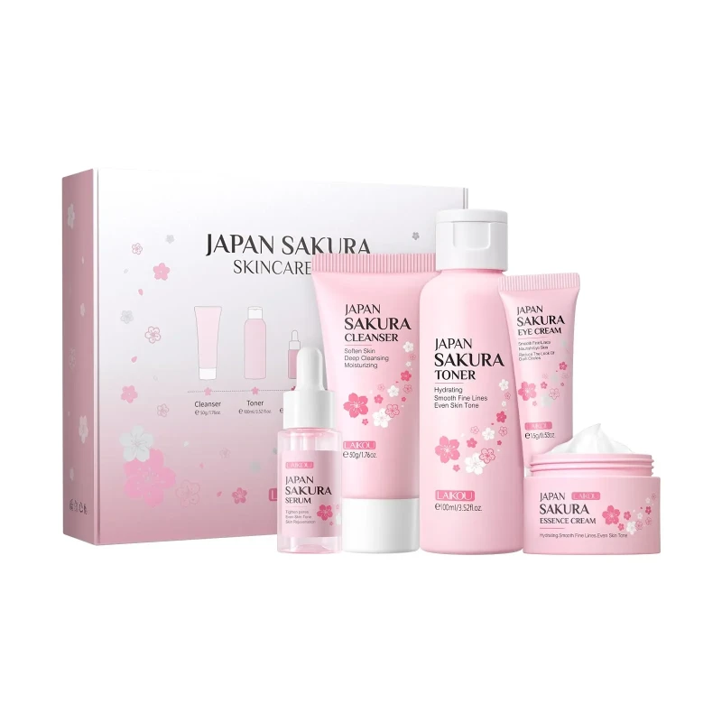 Laikou Japan Sakura Skin Care Set (5pcs)