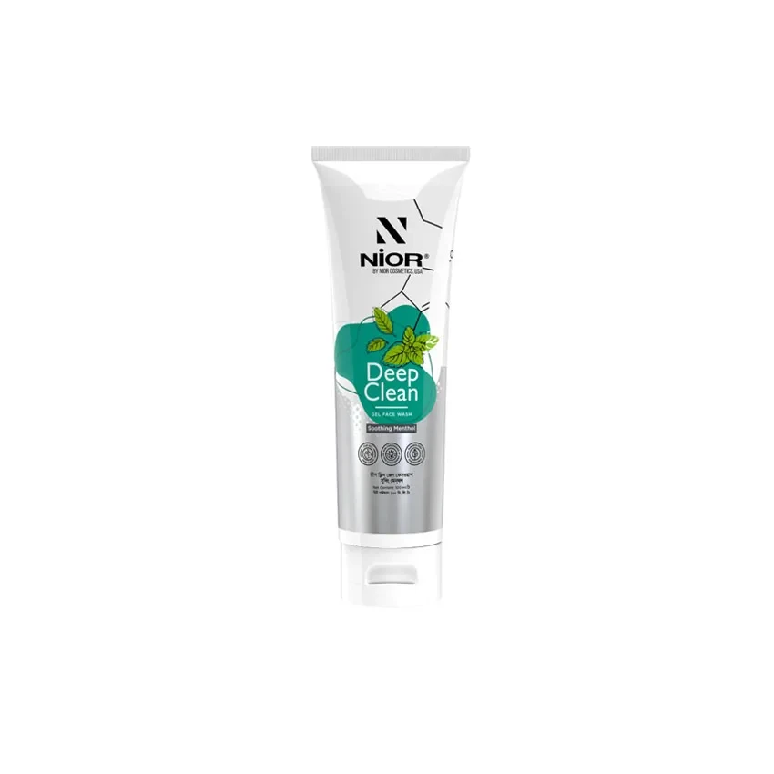 NIOR Deep Clean Gel Face Wash Soothing Menthol (100ml)