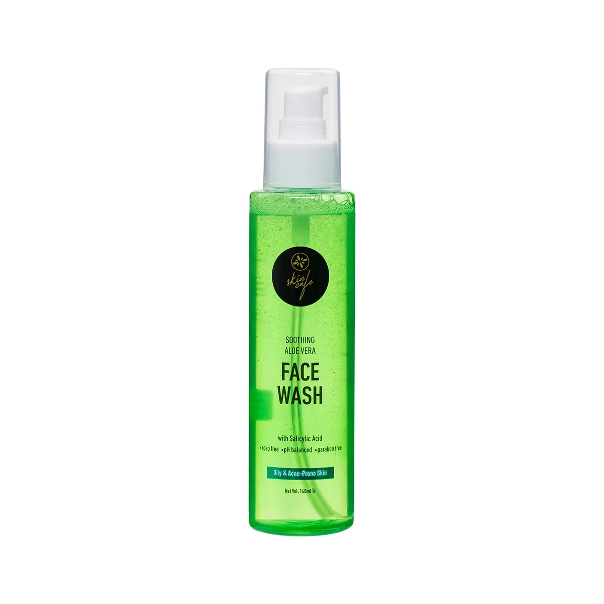 Skin Cafe Soothing Aloe Vera Face Wash with Salicylic Acid (140ml)