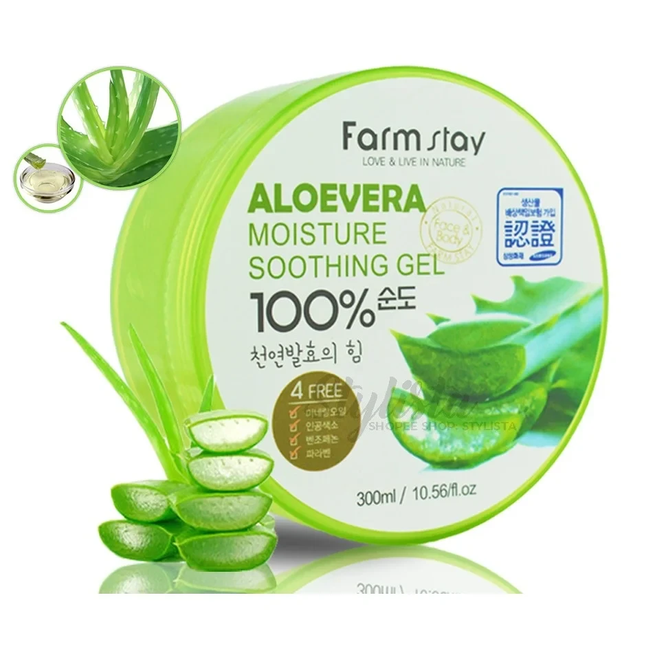 Farm Stay Aloevera Moisture Soothing Gel (300ml)