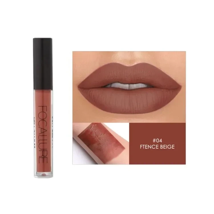 Focallure Waterproof Matte Liquid Lipstick 04 French Beige (6gm)