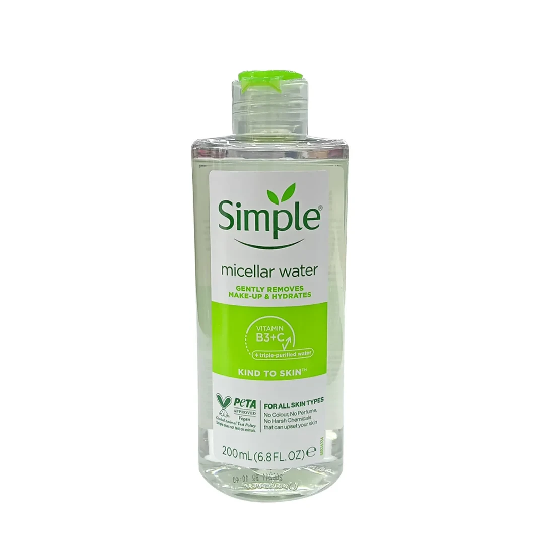 Simple Kind to Skin Vitamin B3+C Cleansing Micellar Water (200ml)