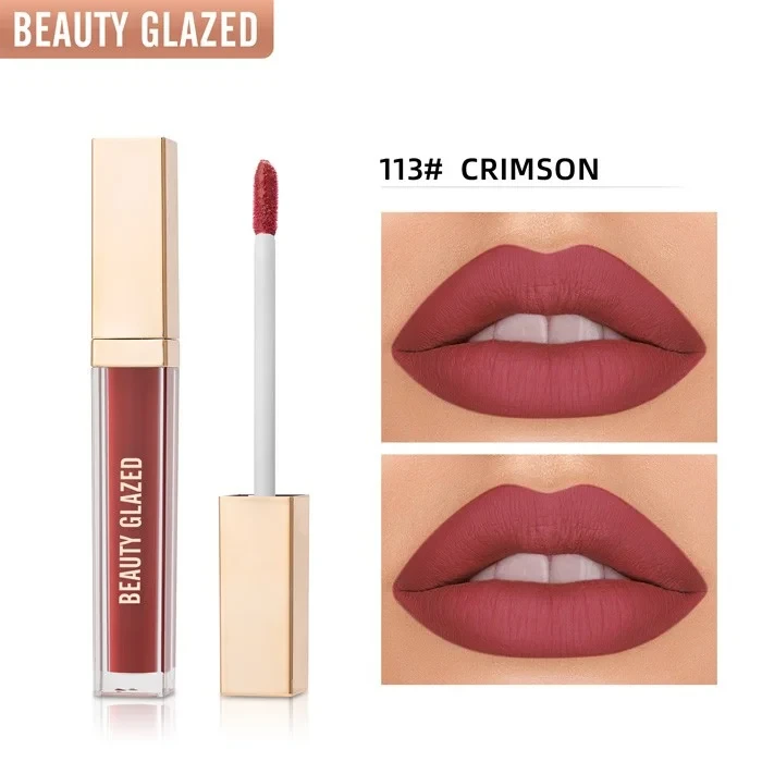 Beauty Glazed True Matte Lipstick- 113 Crimson