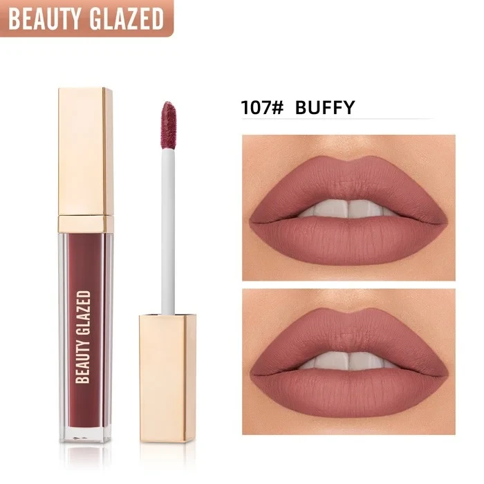 Beauty Glazed True Matte Lipstick- 107 Buffy