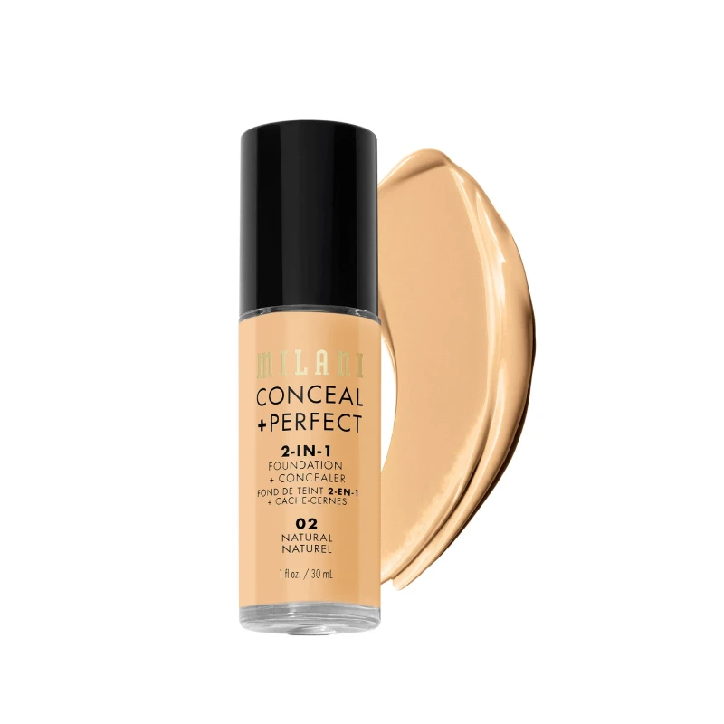 Milani Conceal + Perfect 2-In-1 Foundation + Concealer 02 Natural (30ml)