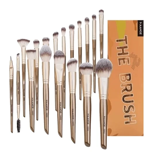 Maange 18 Pcs The Brush Set- Brown