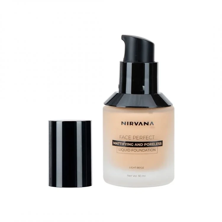 Nirvana Color Face Perfect Liquid Foundation – Light Beige (30ml)