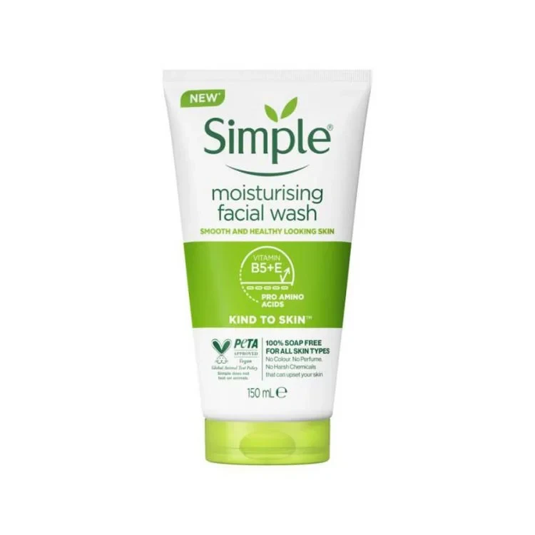 Simple moisturising facial wash 150ml