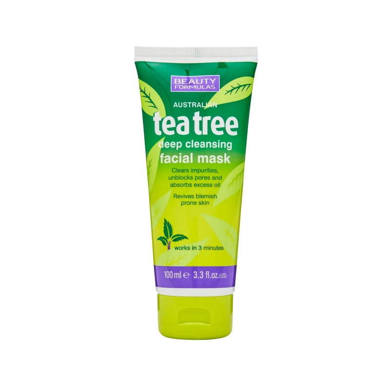 Beauty Formulas Tea Tree Deep Cleansing Facial Mask 100ml