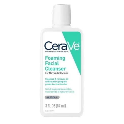 Cerave Foaming Facial Cleanser for Normal to Oily Skin (87 ml)