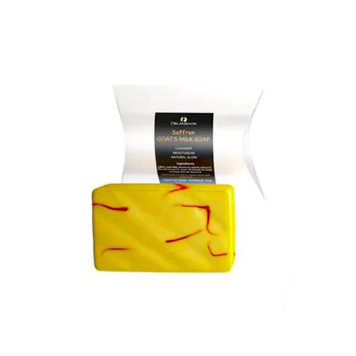 Organikaon Saffron Goat Milk Soap (100gm)