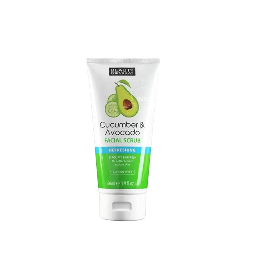 Beauty Formulas Cucumber & Avocado Refreshing Facial Scrub 150ml