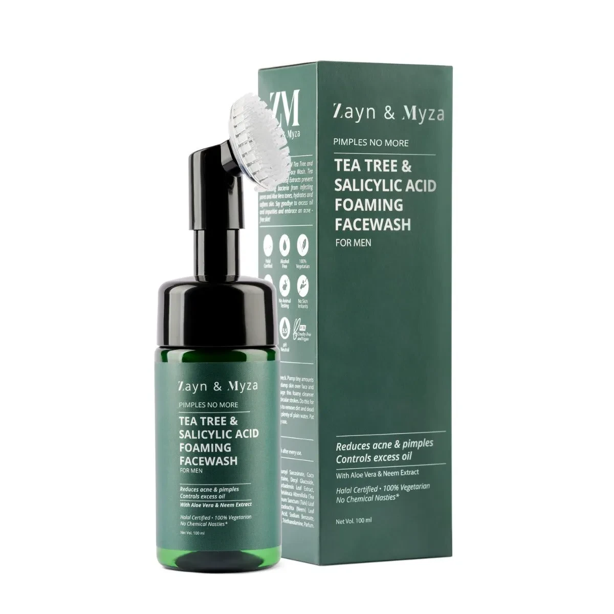 Zayn &amp; Myza Tea Tree Foaming Face Wash (For Men) 100ml