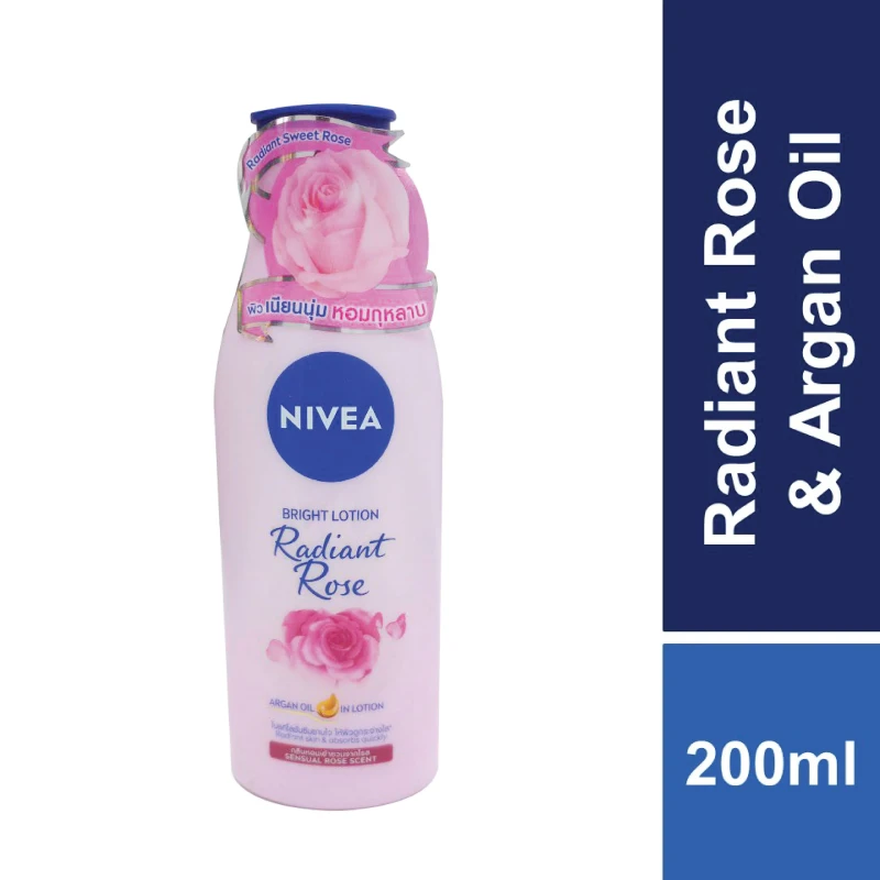 Nivea Bright Radiant Rose & Argan Oil Body Lotion (200ml)