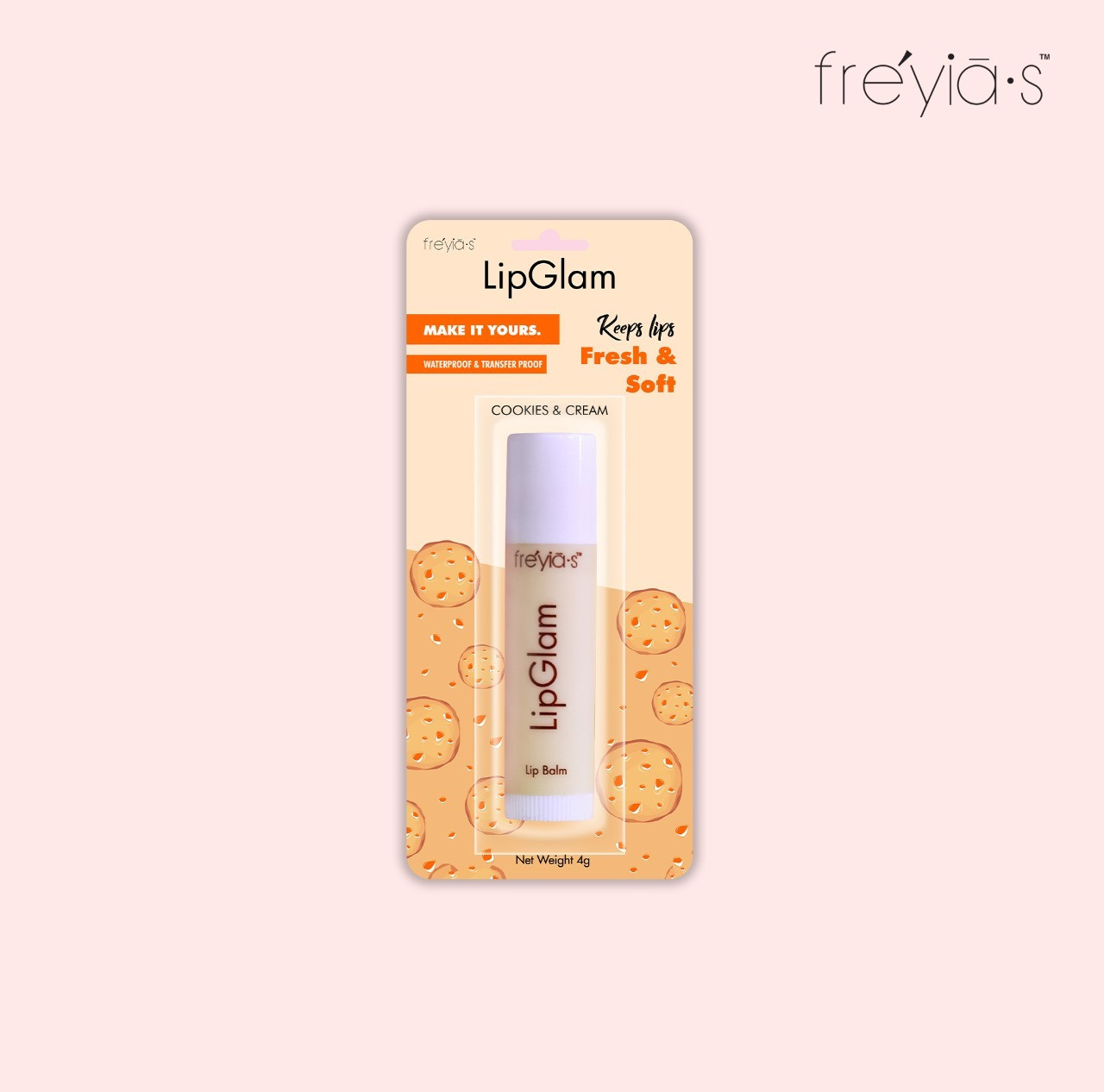 Freyias Cookies & Cream LipGlam (4ml)