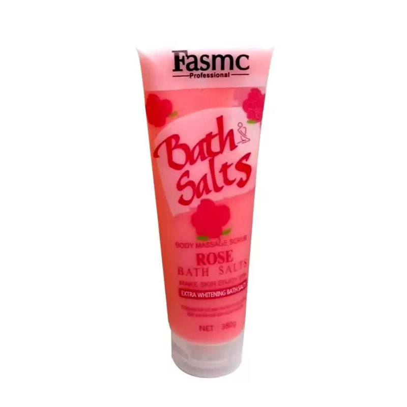 Fasmc Peofessional Bath Salts With Body Massage Scrub (Rose) 380g