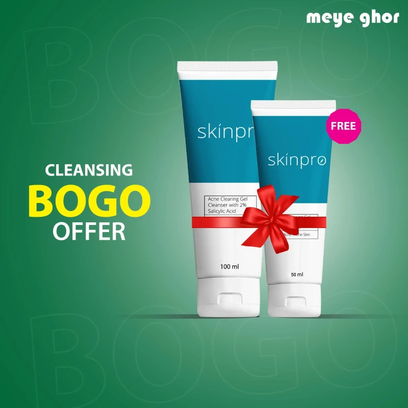 Skinpro Acne Clearing Gel Cleanser (100ml) and Skinpro Acne Clearing Gel Cleanser (50ml)