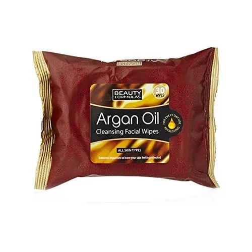 Beauty Formulas Argan Oil Cleansing Facial Wipes