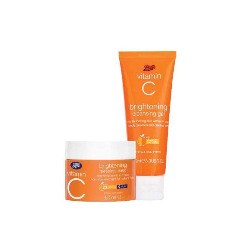 Boots Vitamin C Brightening Sleeping mask & cleansing gel 100 ml