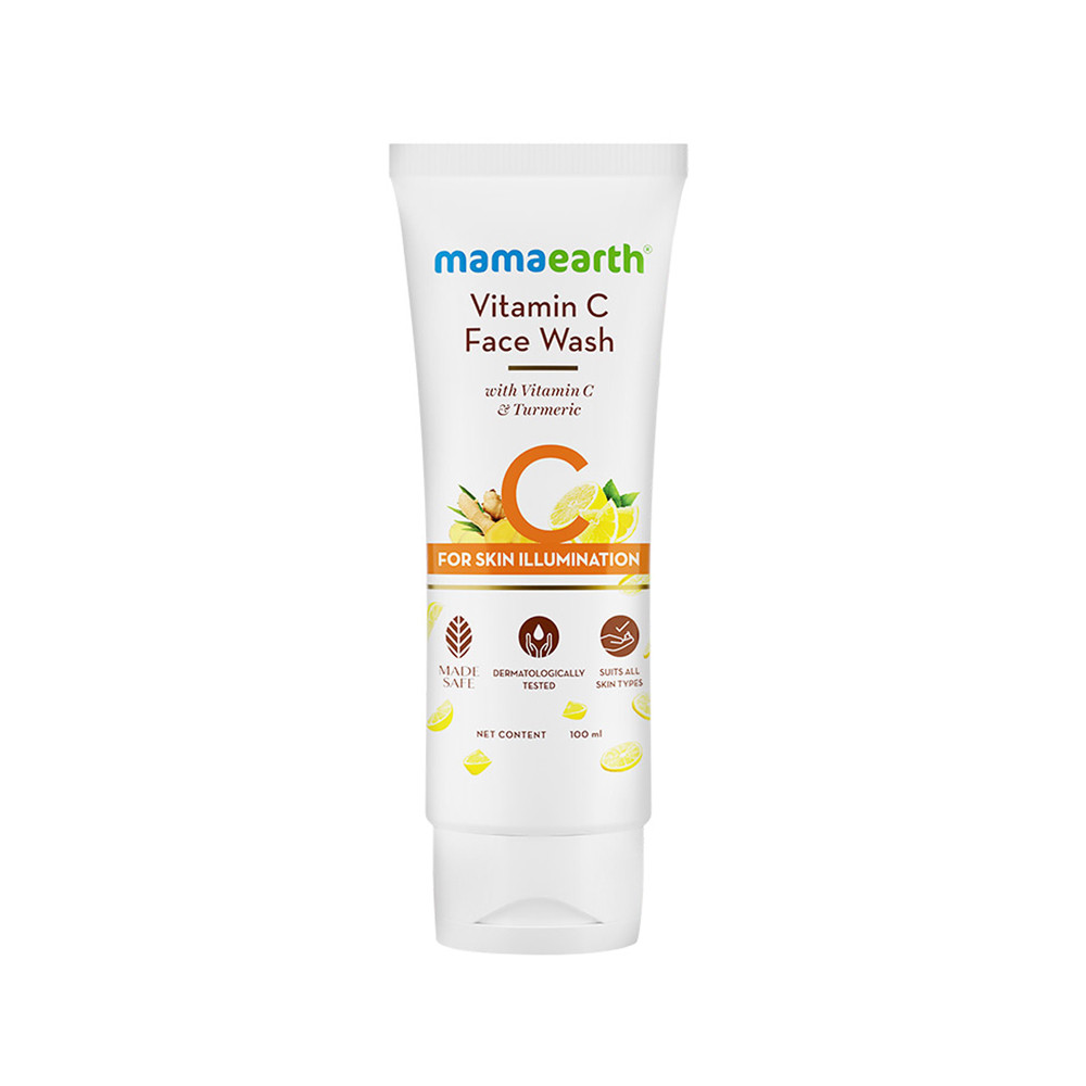 Mamaearth vitamin C face wash with vitamin C and turmeric for skin illumination (100ml)