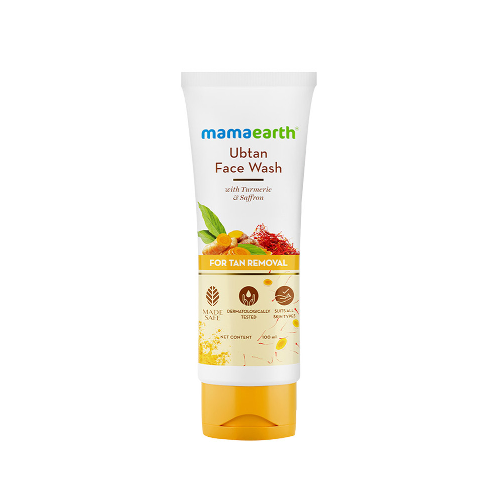 Mamaearth ubtan facewash for tan removal (100ml)