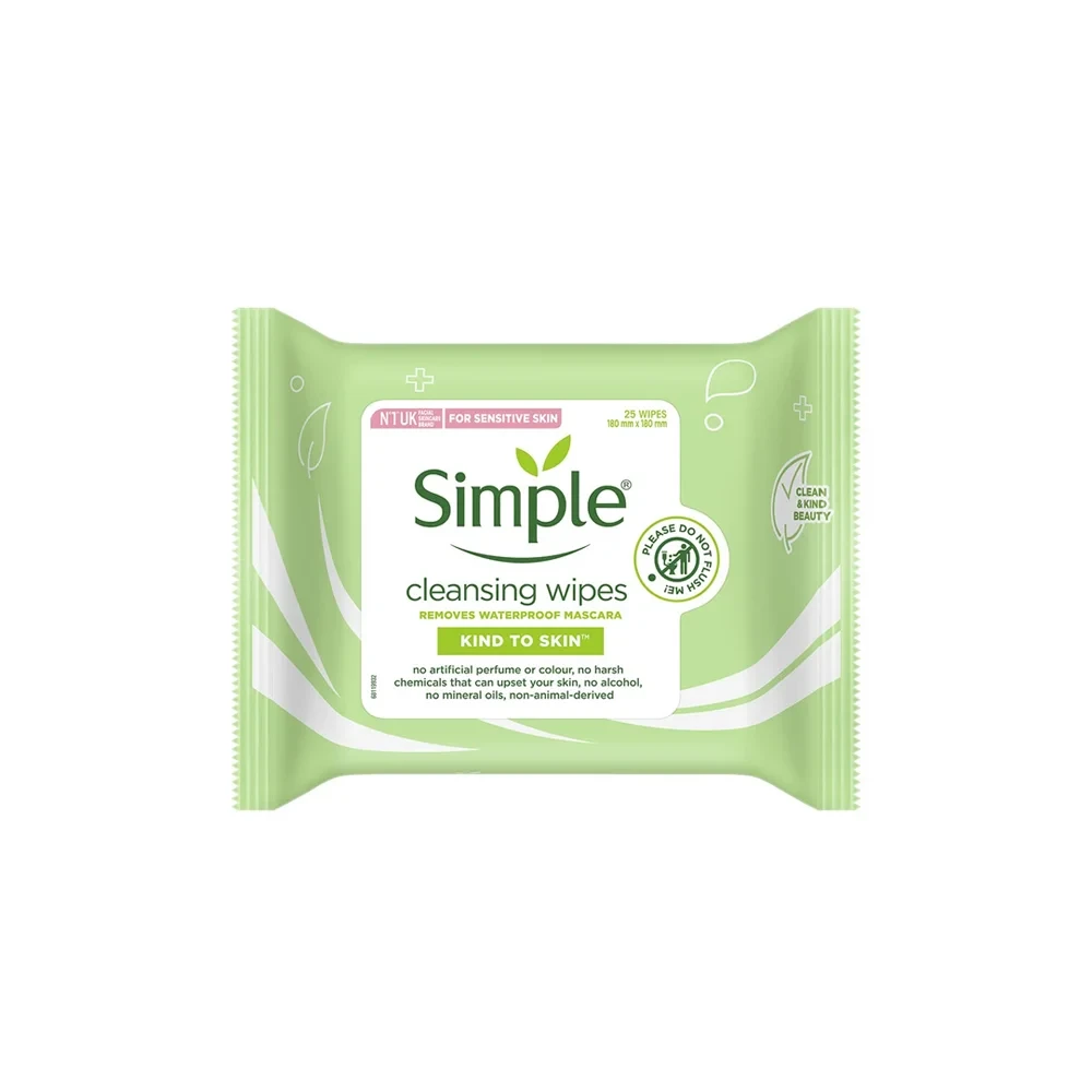 Simple Kind To Skin Cleansing Facial Wipes (25 WIPES)