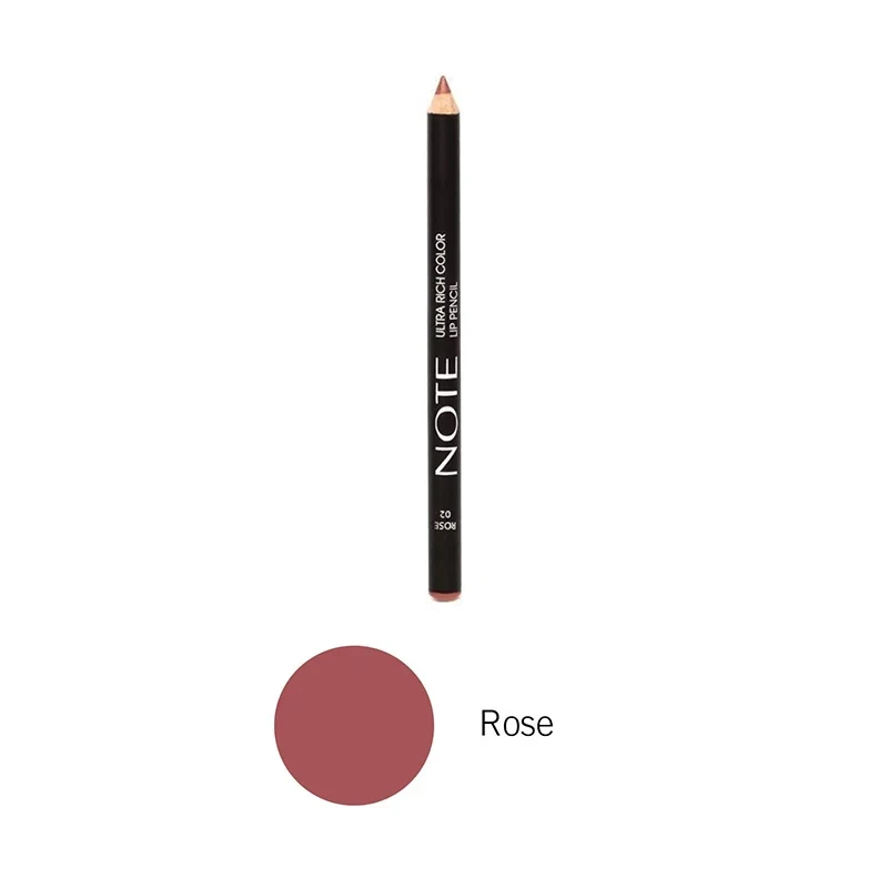 Note Ultra Rich Color Lip Pencil 02 Rose