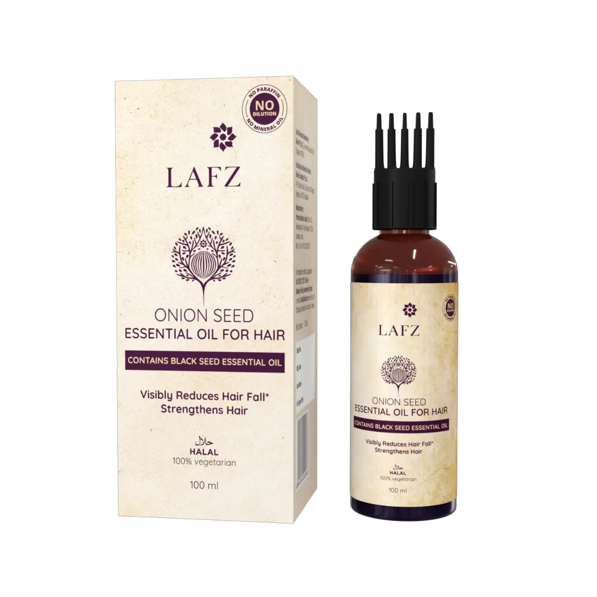 Lafz Essential Onion And Black Seed Hair Oil (100ml)