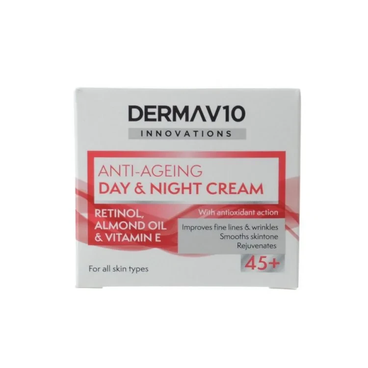 Dermav10 Innovations Anti-Ageing Day & Night Cream Retinol 45+ (50ml)