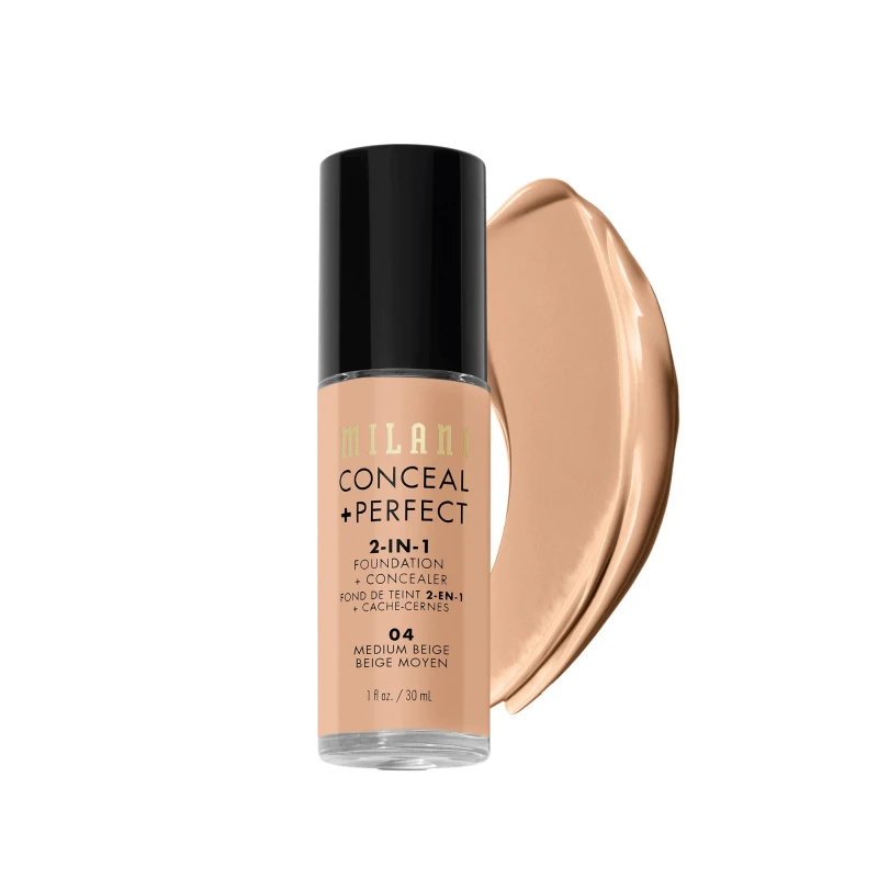 Milani Conceal + Perfect 2-In-1 Foundation + Concealer 04 Medium Beige (30ml)