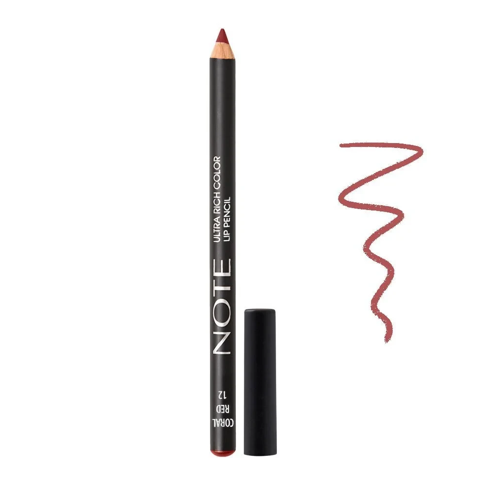 Note Ultra Rich Color Lip Pencil 12 Coral Red