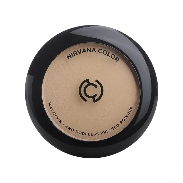 Nirvana Color Mattifying and Poreless Pressed Powder (Light Beige) (15gm)