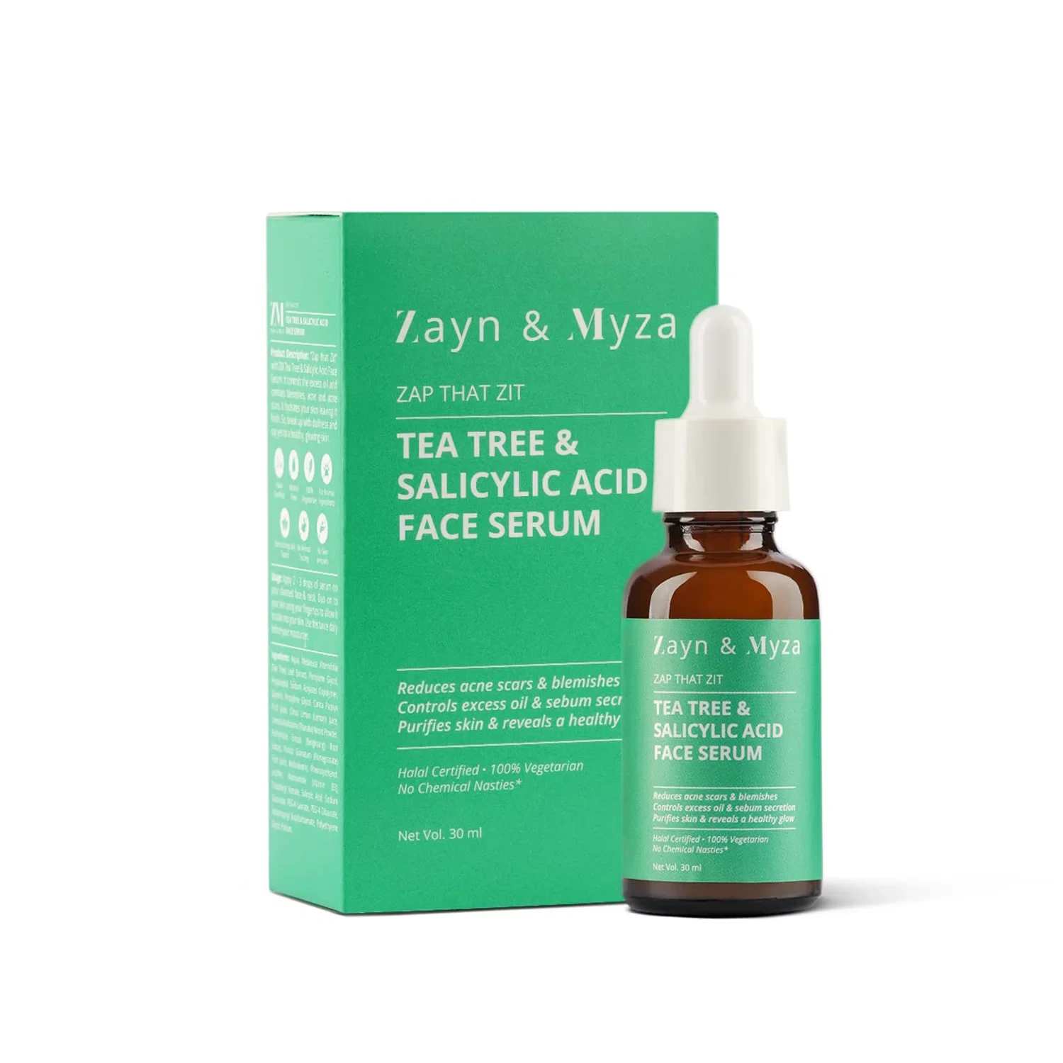 Zayn & Myza Tea Tree & Salicylic Acid Face Serum 30ml