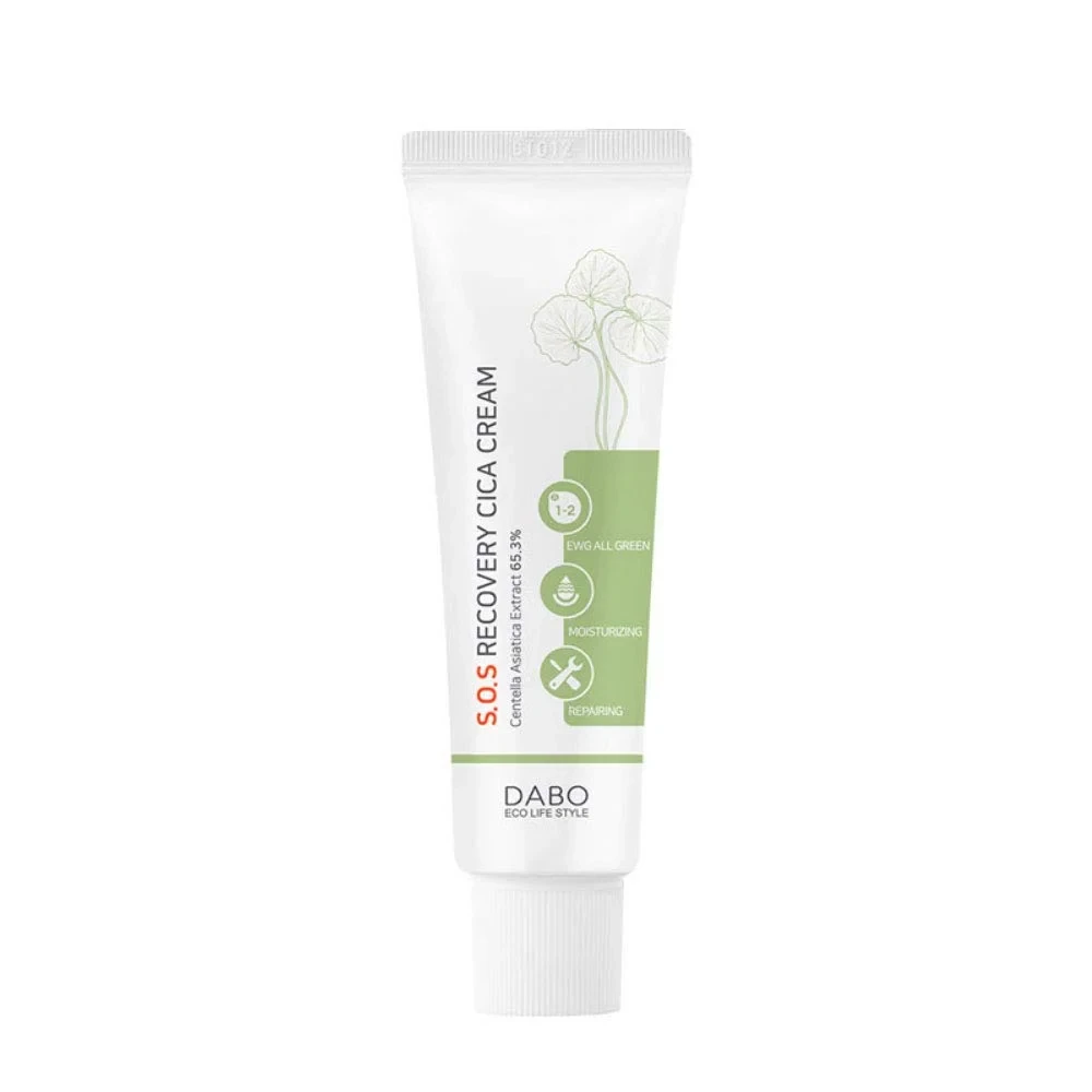 DABO S.O.S Recovery CICA Cream With Centella Asiatica Extract 65.3% Anti-wrinkles, whitening (50ml)