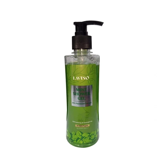 Lavino Mint Shower Gel With Peppermint Extract For All Skin Types (330ml)