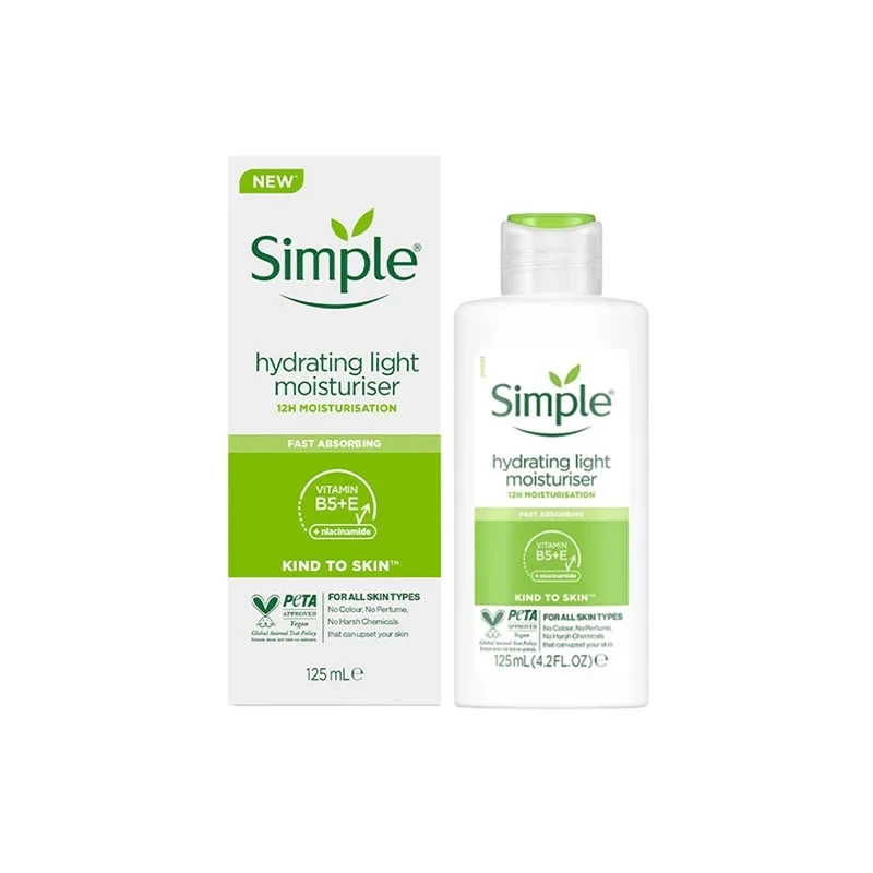 Simple hydrating light moisturiser 125 ml