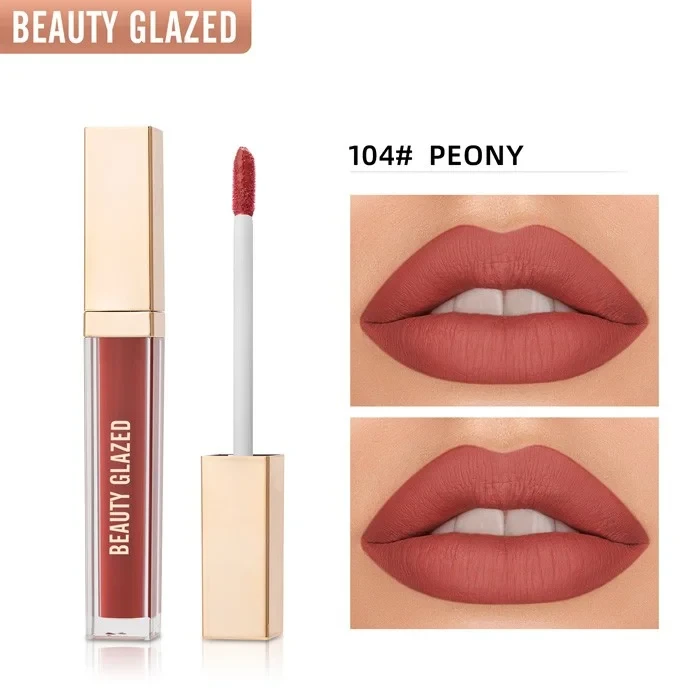 Beauty Glazed True Matte Lipstick- 104 Peony