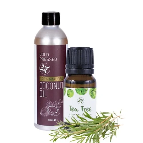 SKIN CAFE COCONUT OIL & SKIN CAFE TEA TREE ESSENTIAL OIL